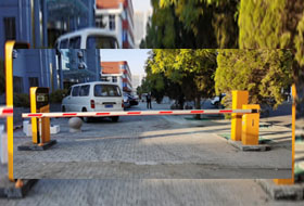 車牌識(shí)別大黃蜂，道閘